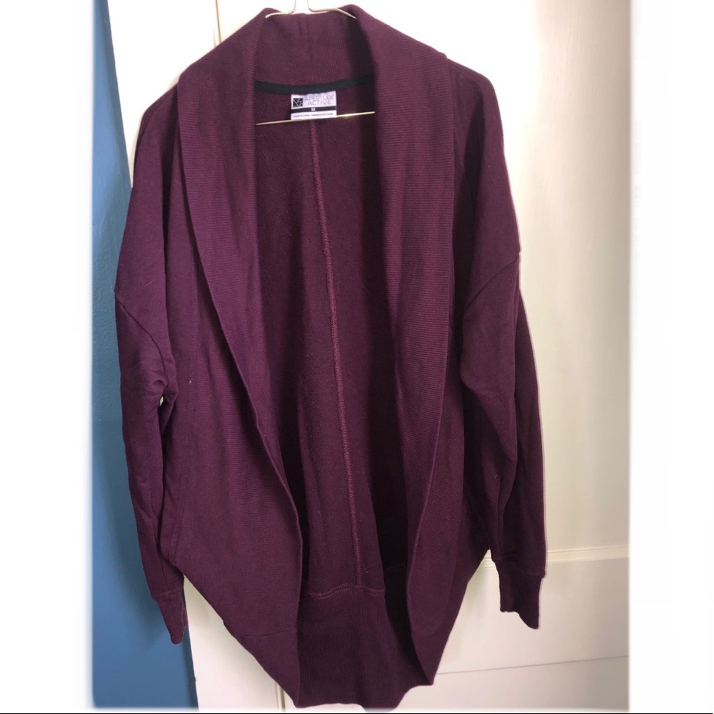 Maroon Activewear Cardigan